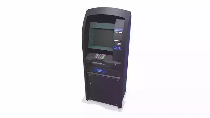 3D model ATM Cash Machine Low-poly PBR VR / AR / low-poly | CGTrader