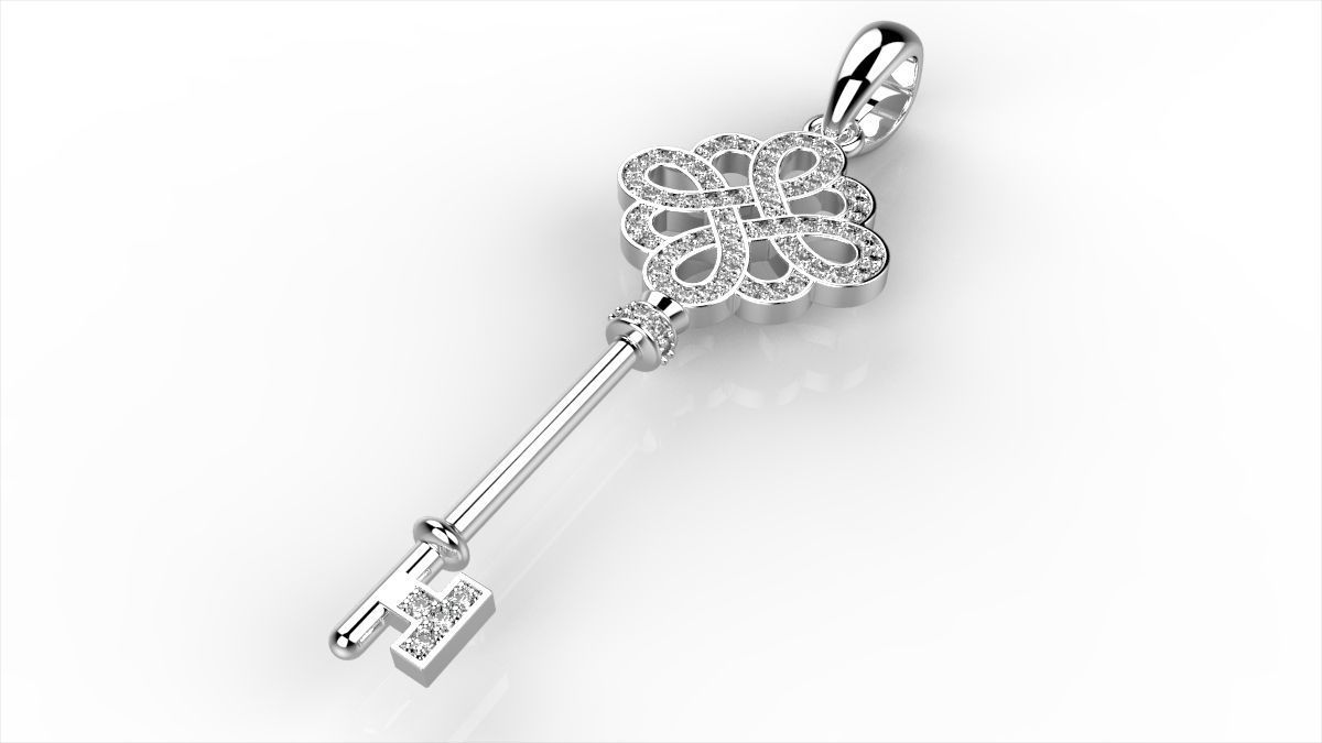 Tiffany Key 3D print model_2
