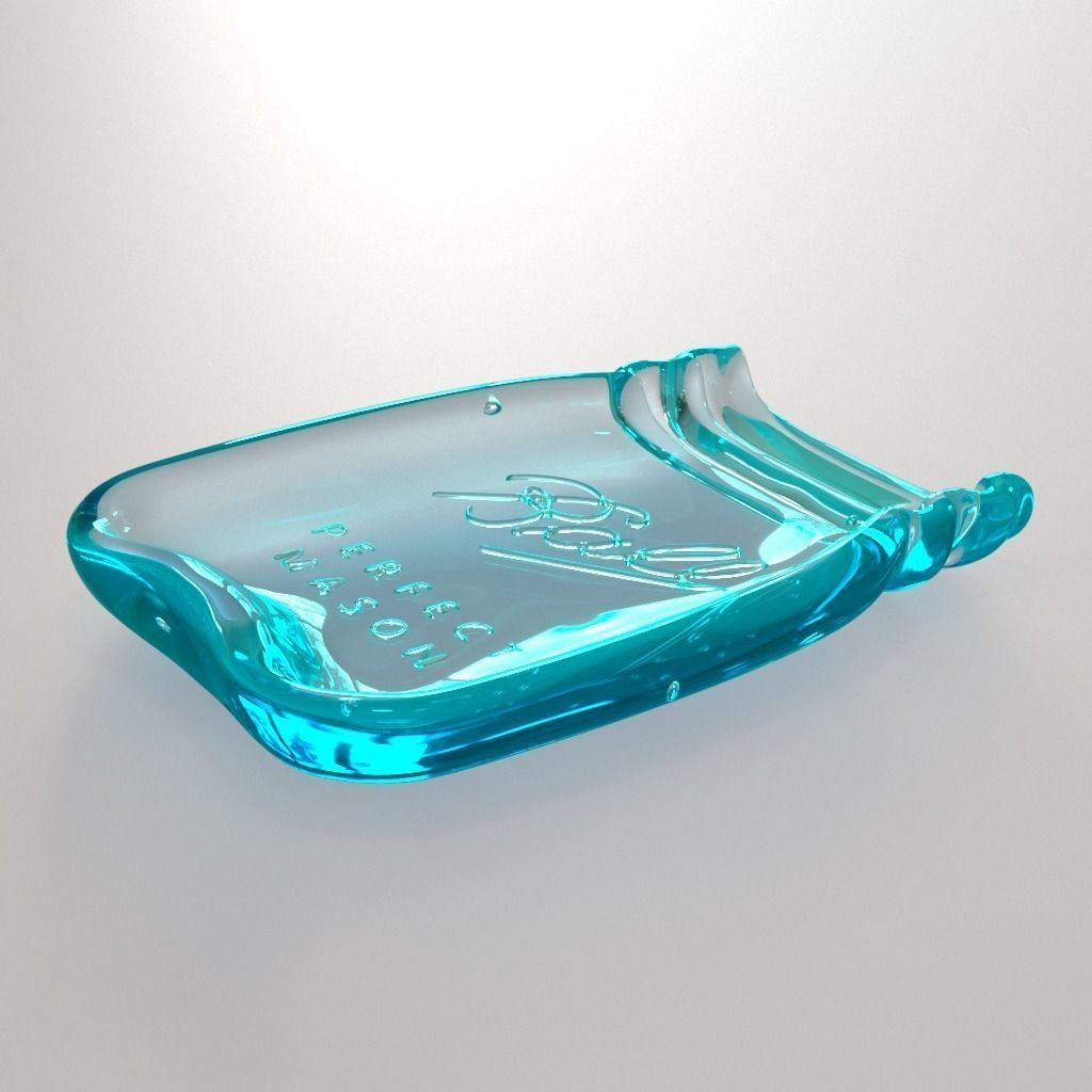 Mason Jar Quart size 3D model_0