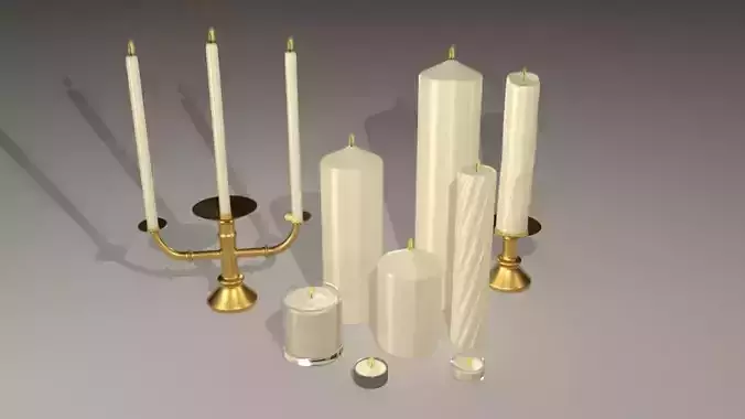 Set of Candles small to large