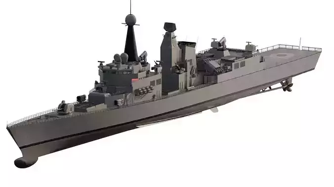 LONG RANGE DESTROYER US NAVY 3D model