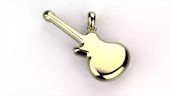 Tiffany guitar pendant 3D print model