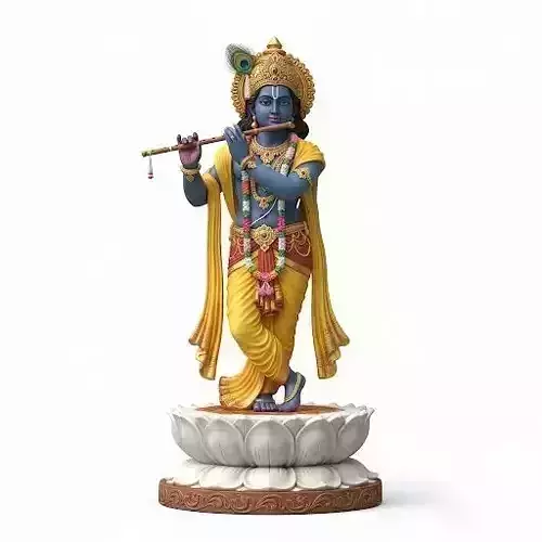 Krishna 3d model Low-poly 3D model