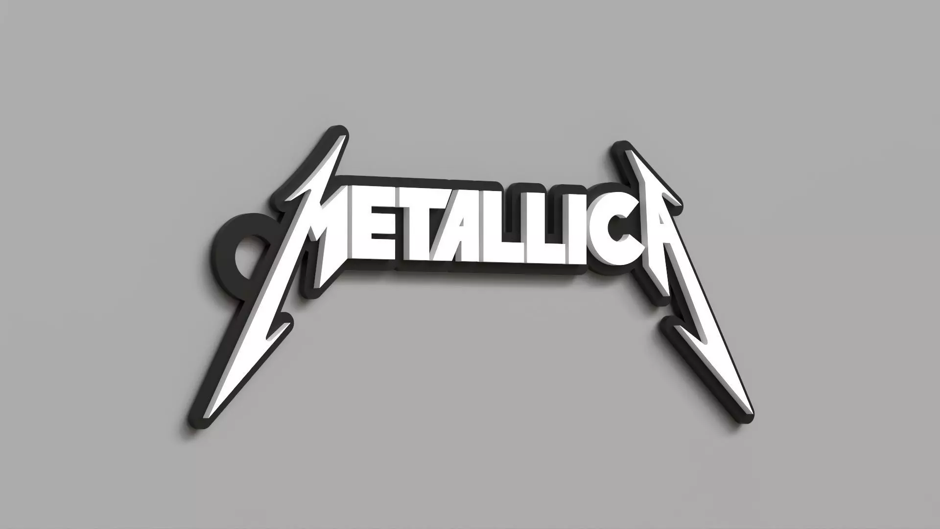 Metallica key chain 01 3D print model