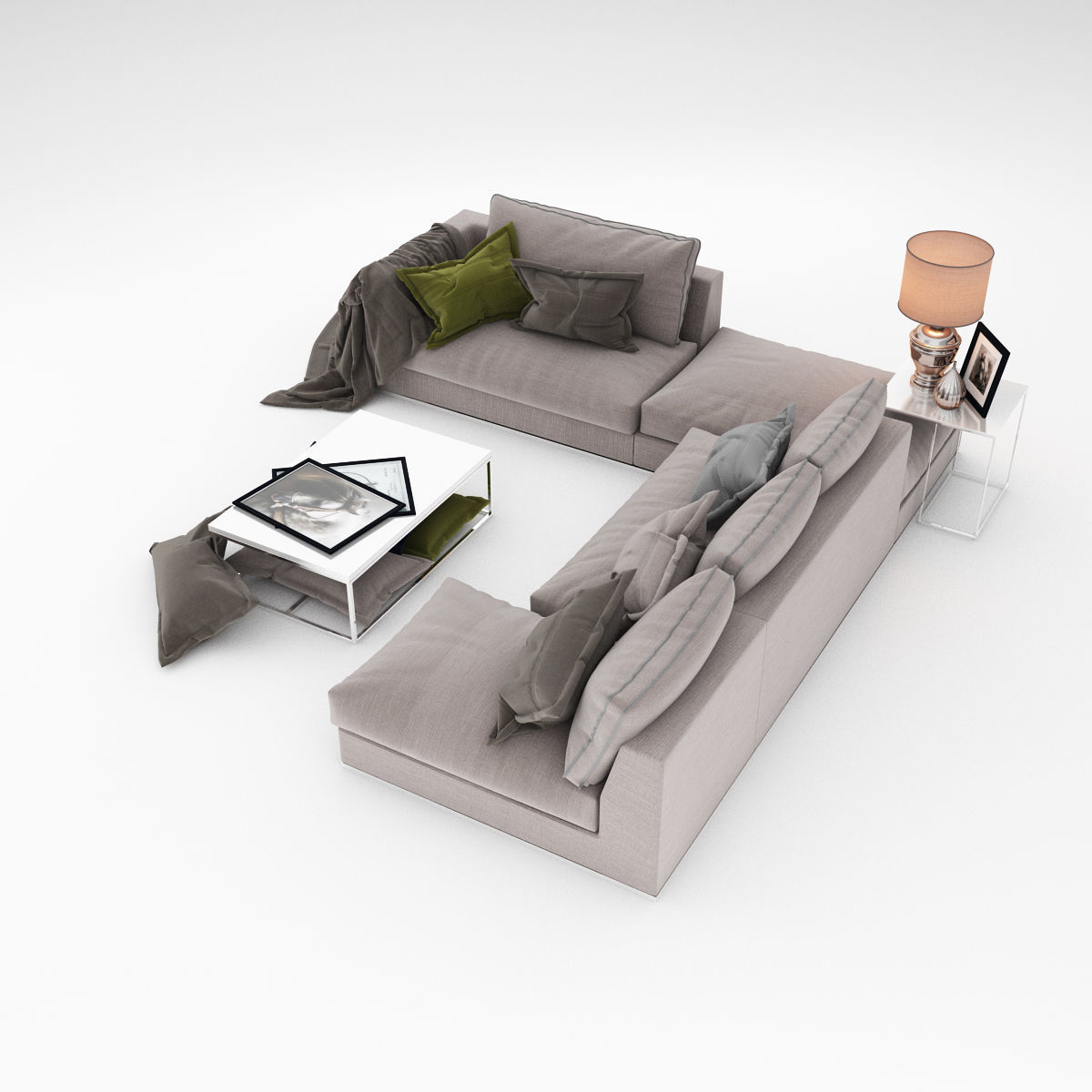 Sofa collection 09 3D model_7