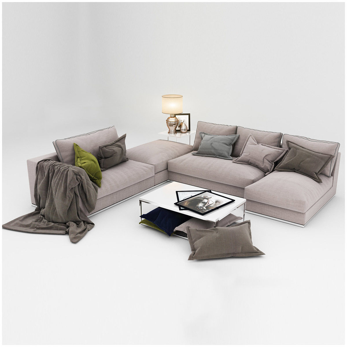 Sofa collection 09 3D model_1