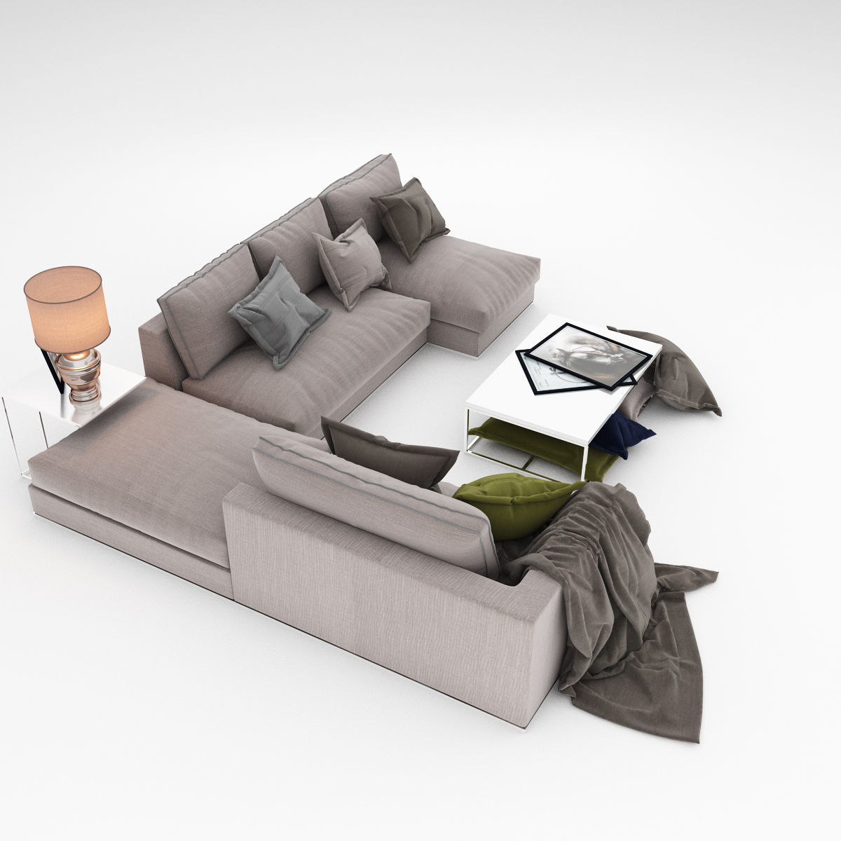 Sofa collection 09 3D model_10