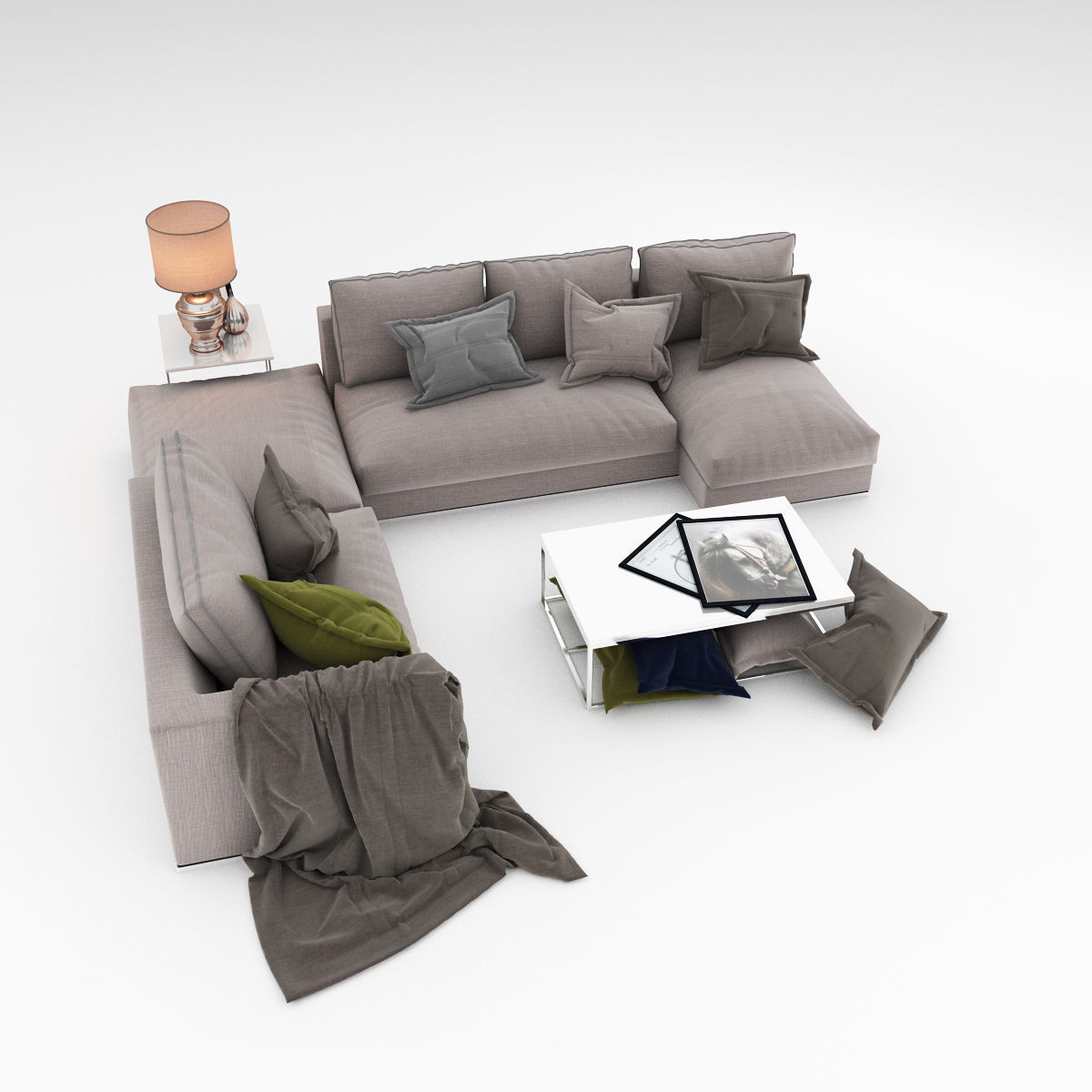 Sofa collection 09 3D model_13