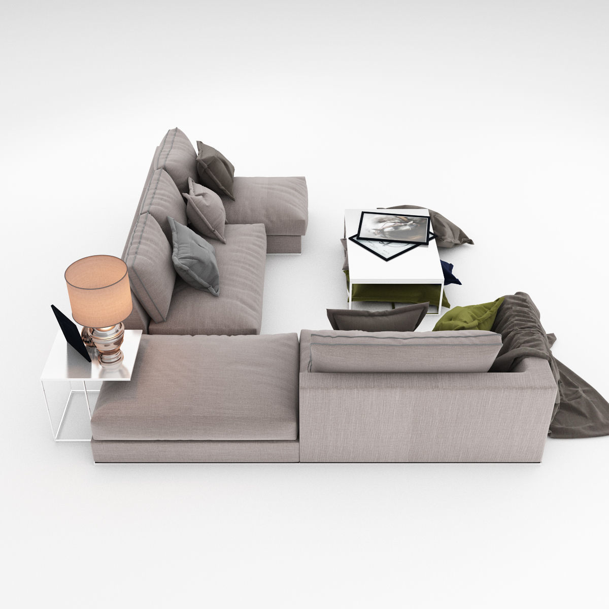 Sofa collection 09 3D model_9