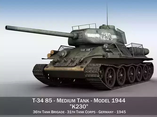 T-34 85 - Soviet medium tank - 230