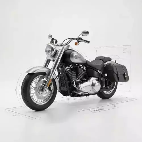 Motorcycle bike 3d model Ai 3D model