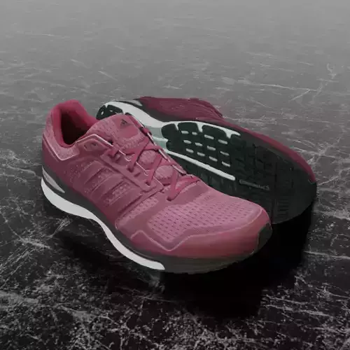 ADIDAS 3D SHOES - RED - SUPERNOVA Low-poly 3D model