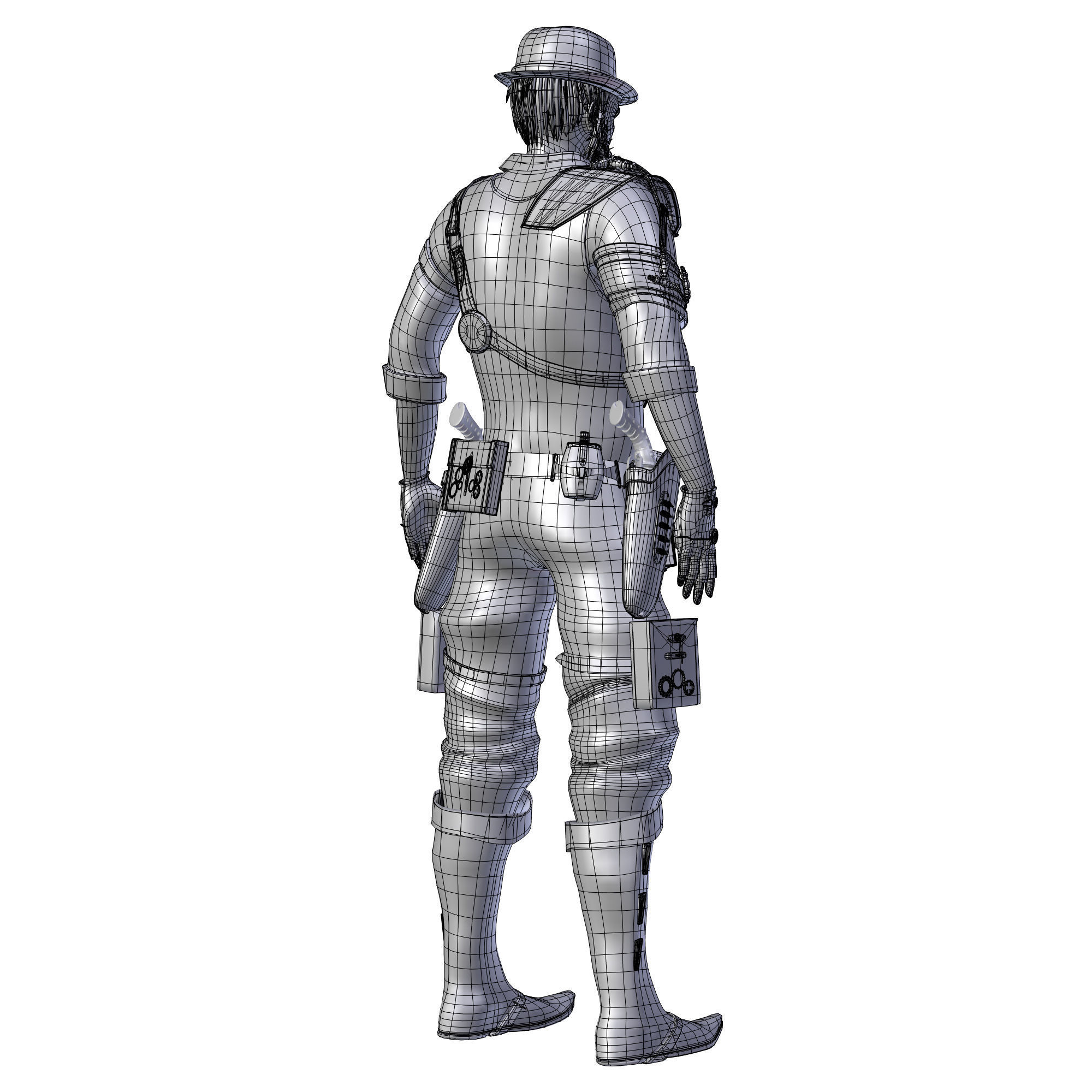 Steampunk Sheriff 3D model_45