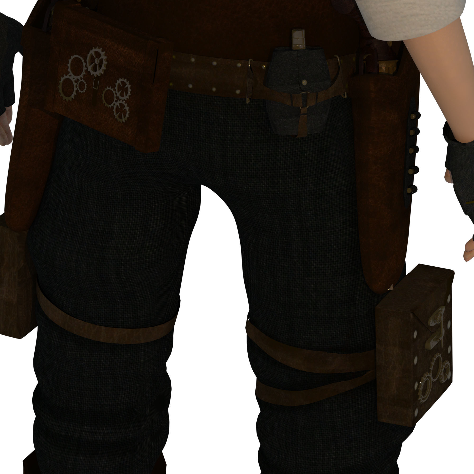 Steampunk Sheriff 3D model_13