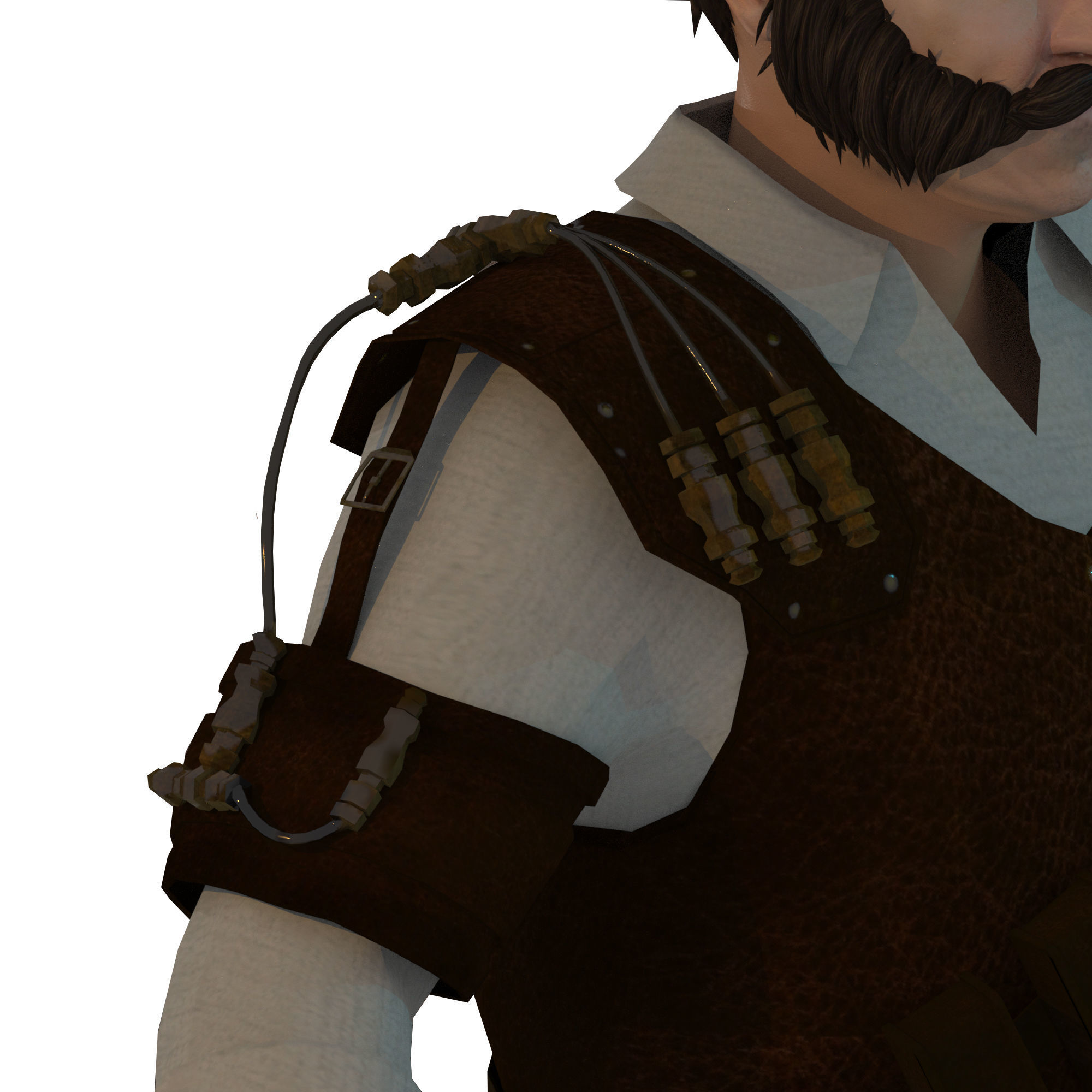 Steampunk Sheriff 3D model_12