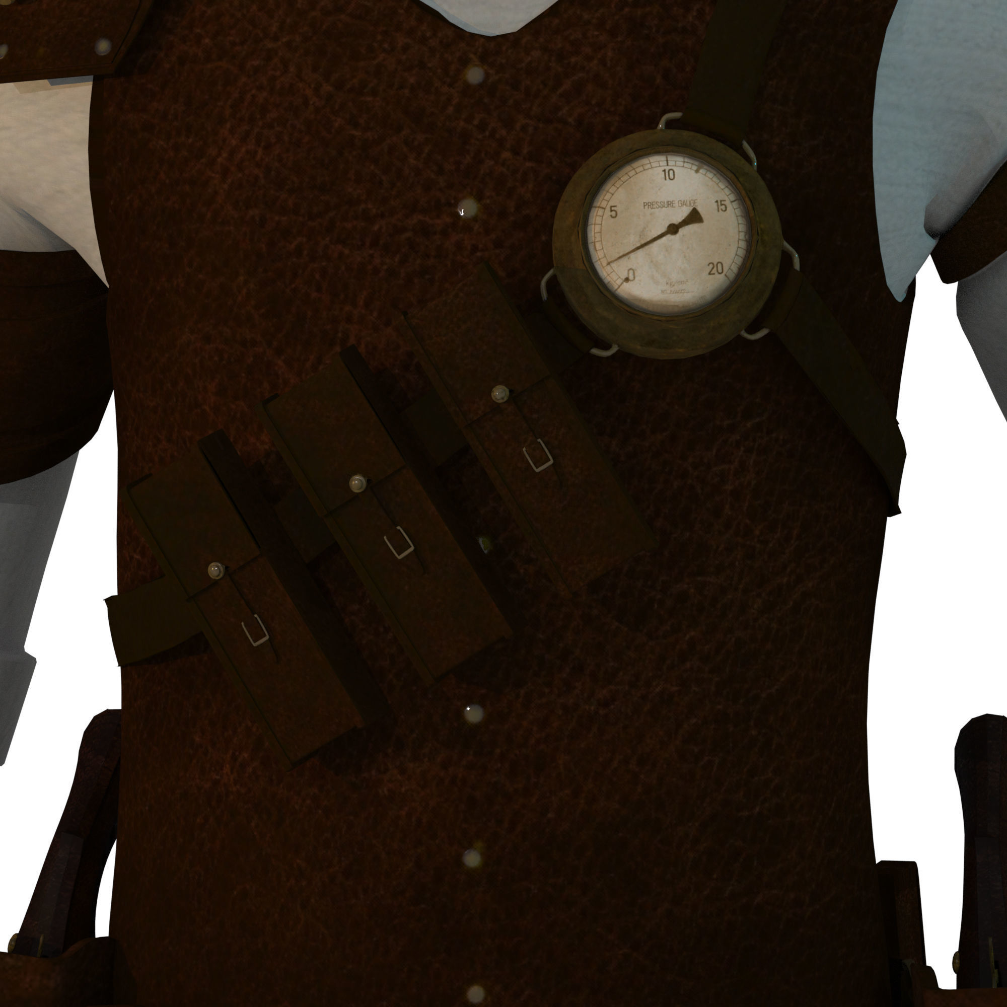 Steampunk Sheriff 3D model_19