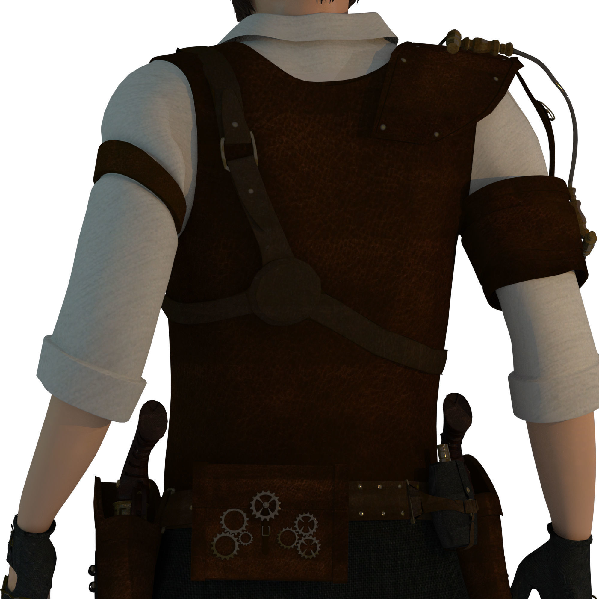 Steampunk Sheriff 3D model_14