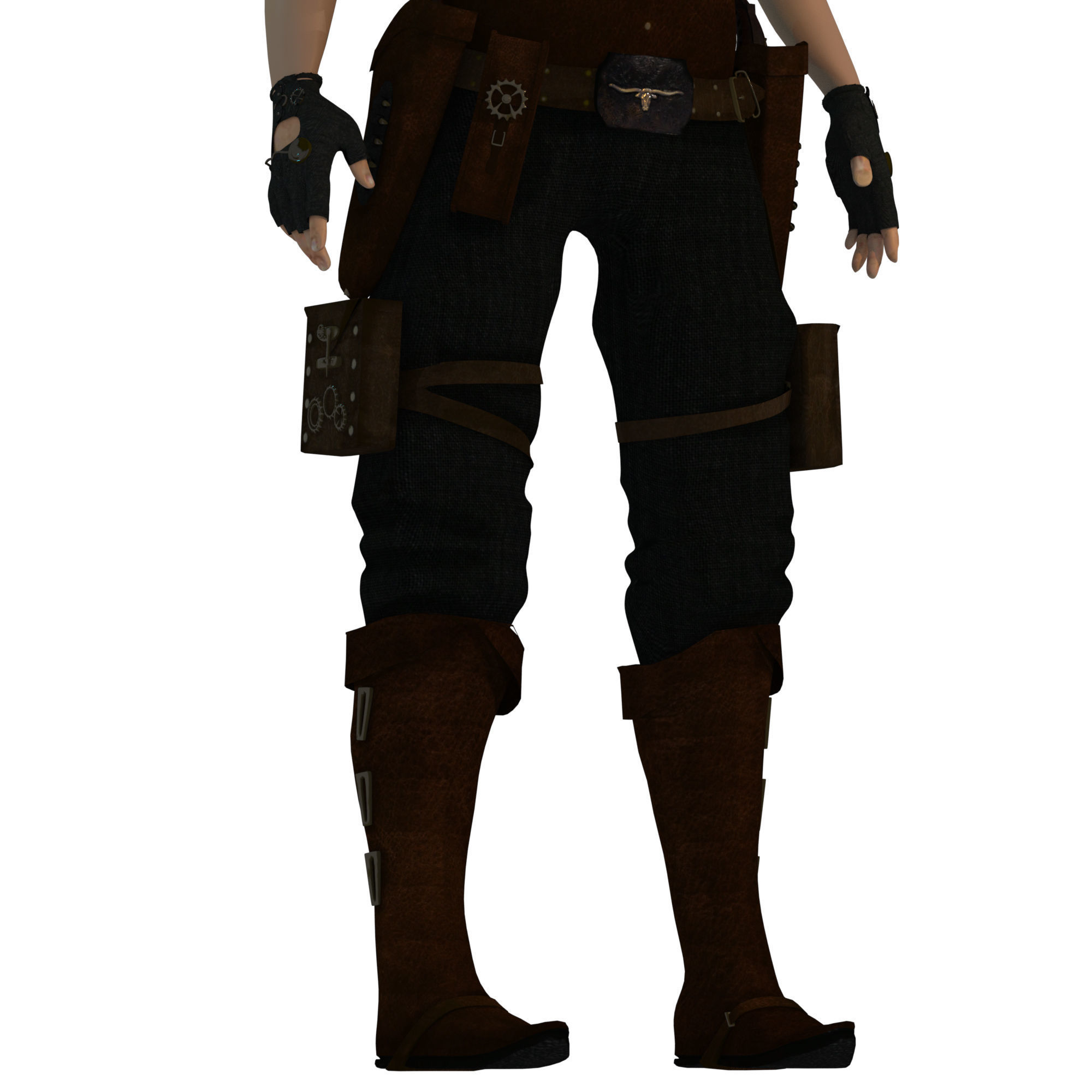 Steampunk Sheriff 3D model_11