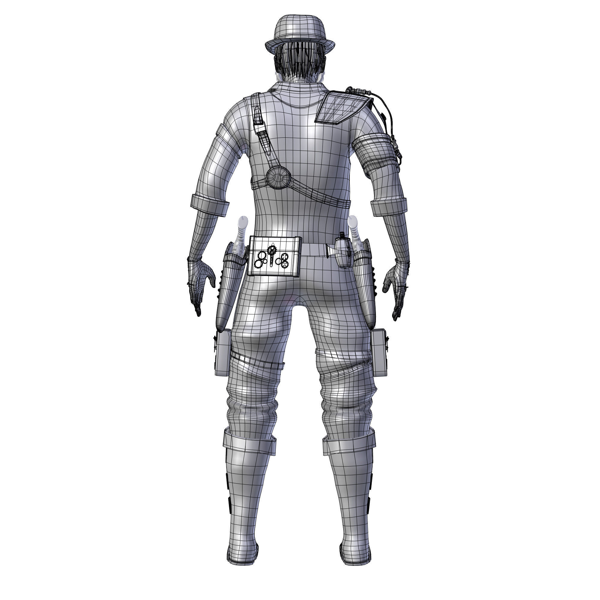 Steampunk Sheriff 3D model_44