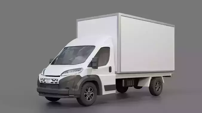 Fiat e-Ducato L2H2 2024 Box Truck 3D model