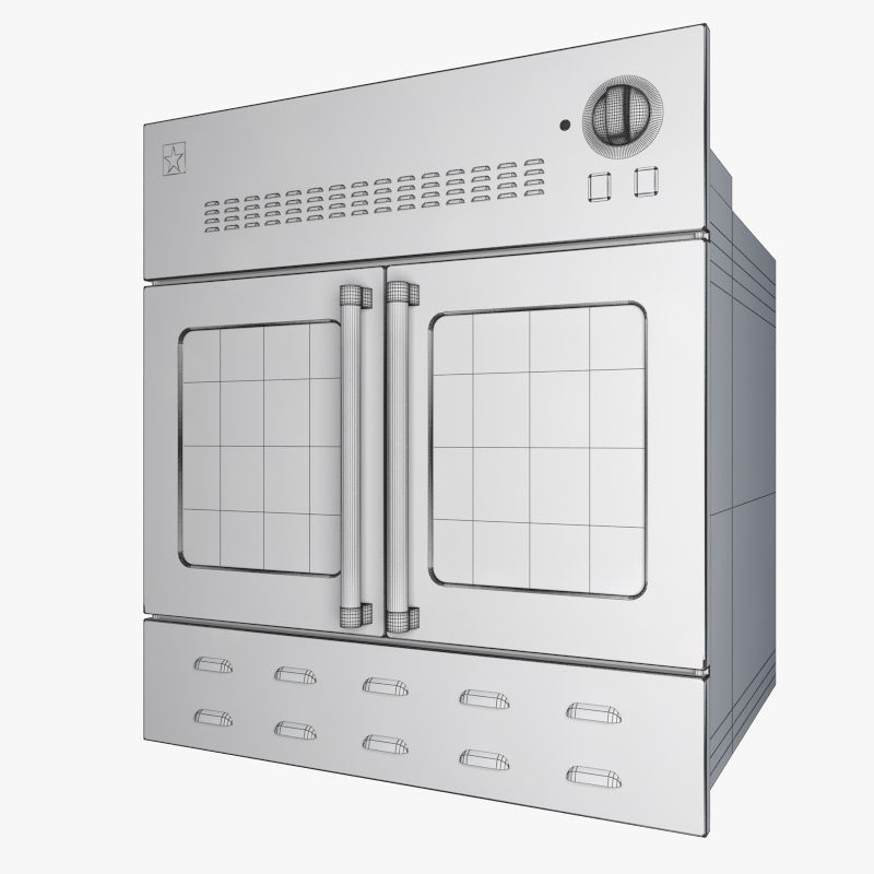 30 Wall Ovens from 11 manufacturers 3D model_7