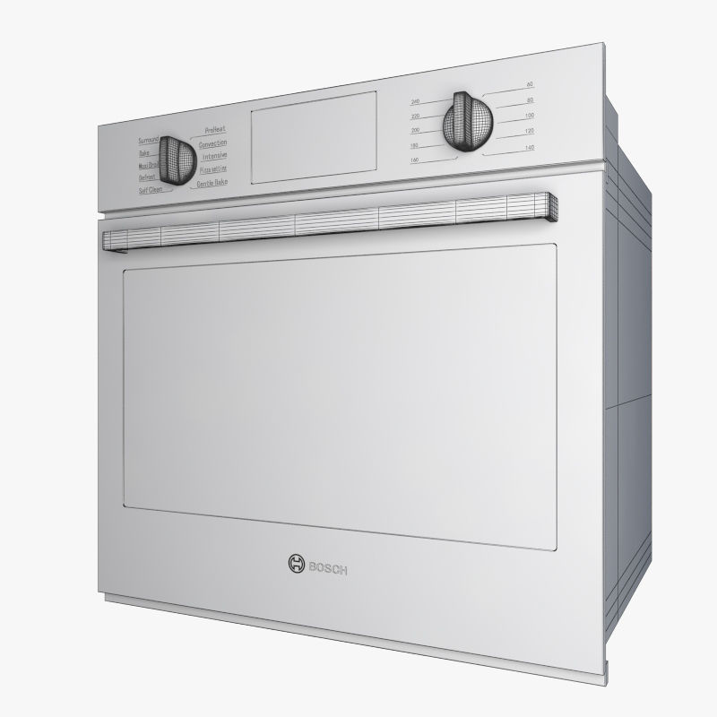 30 Wall Ovens from 11 manufacturers 3D model_11