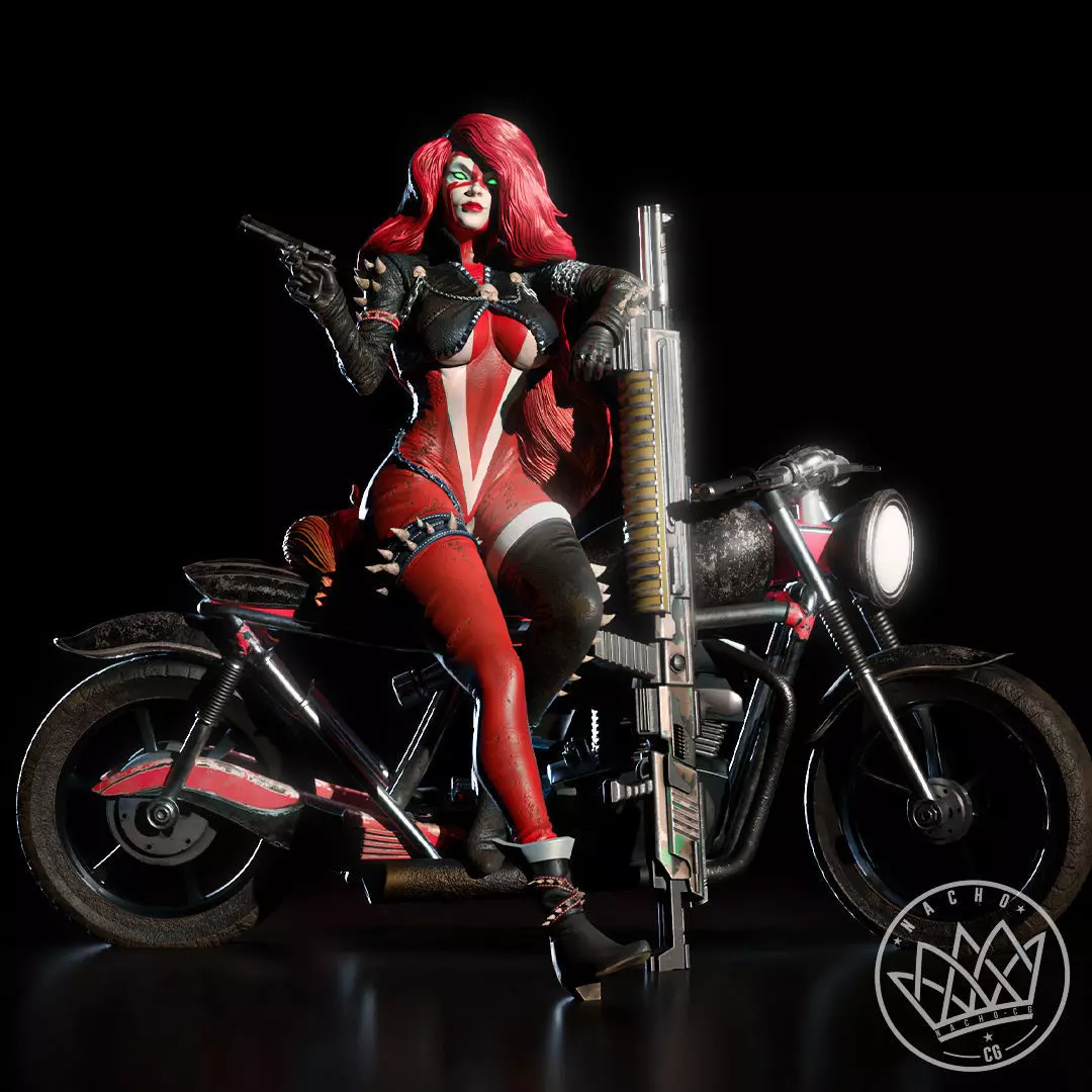 Fan Art - She-Spawn Jessica Priest - Statue 3D print model