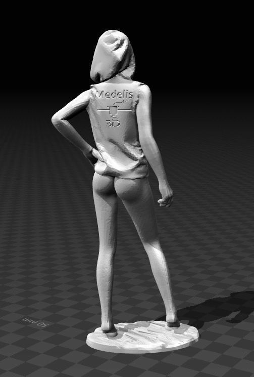 Medelis 3D girl 3D print model_1
