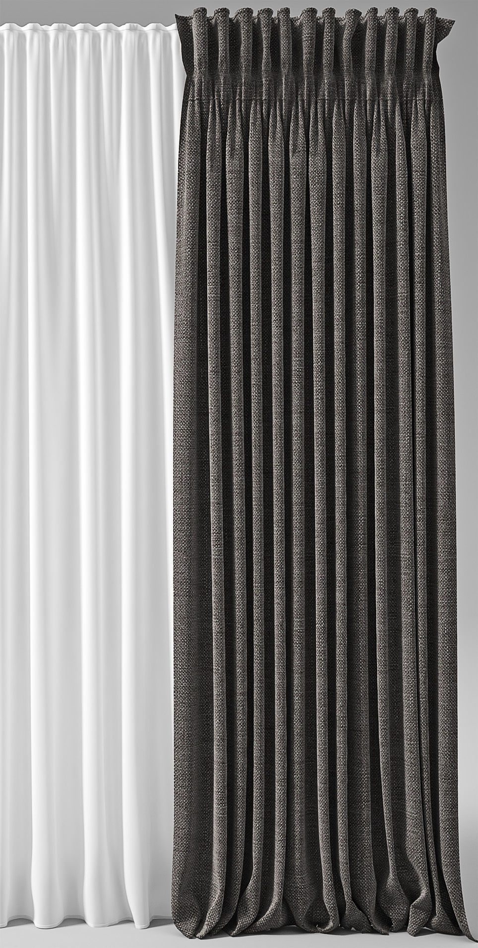 Curtains 3D model_1