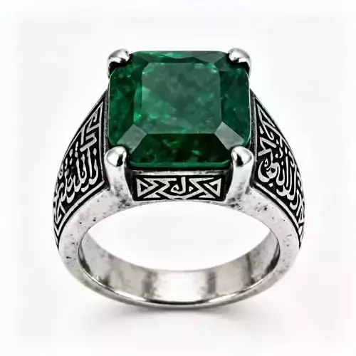 Emerald Sultan Signet 3D Model