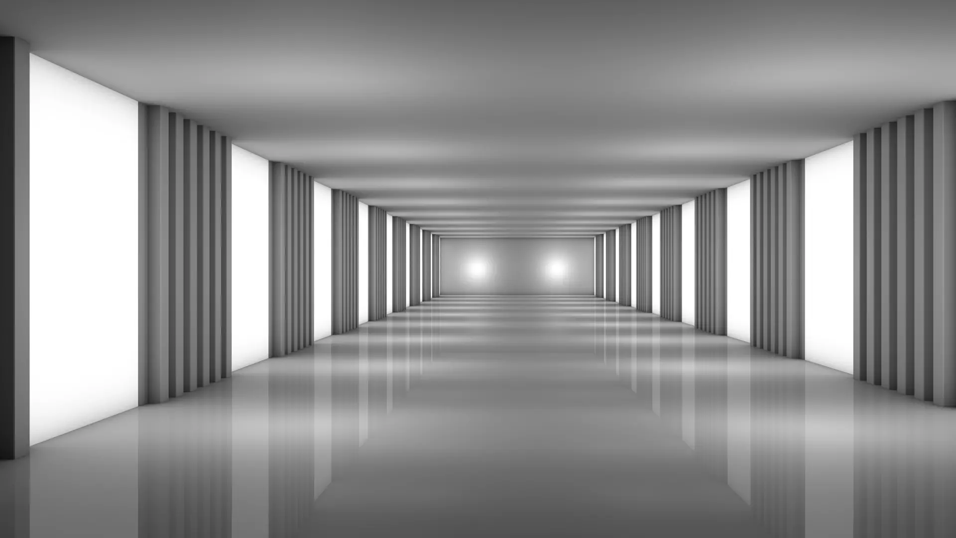 Modern Empty Tunnel 3D model