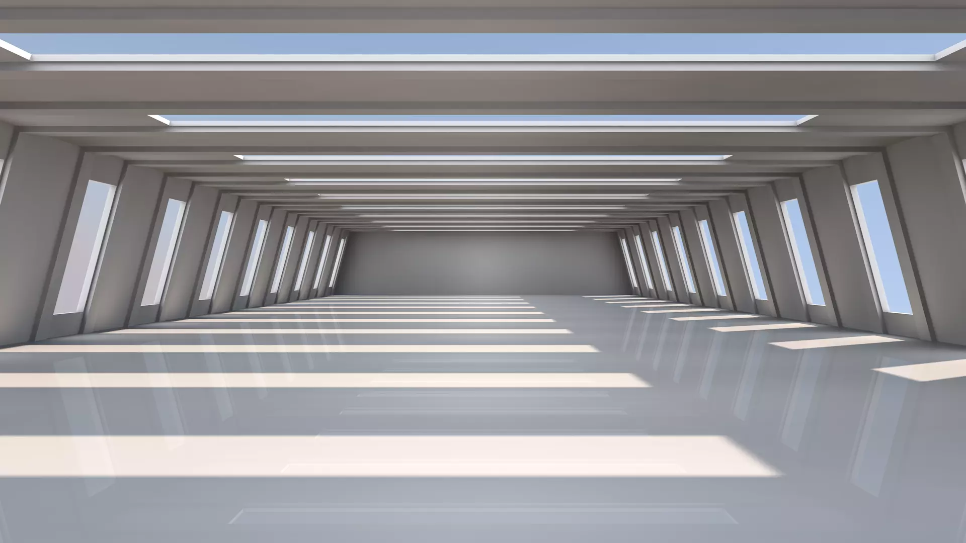 Modern Empty Tunnel 3D model