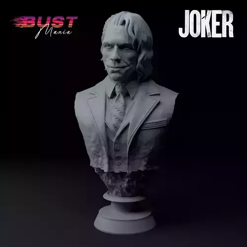 Heath Ledger - Joker Premium 3D Bust STL 3D model