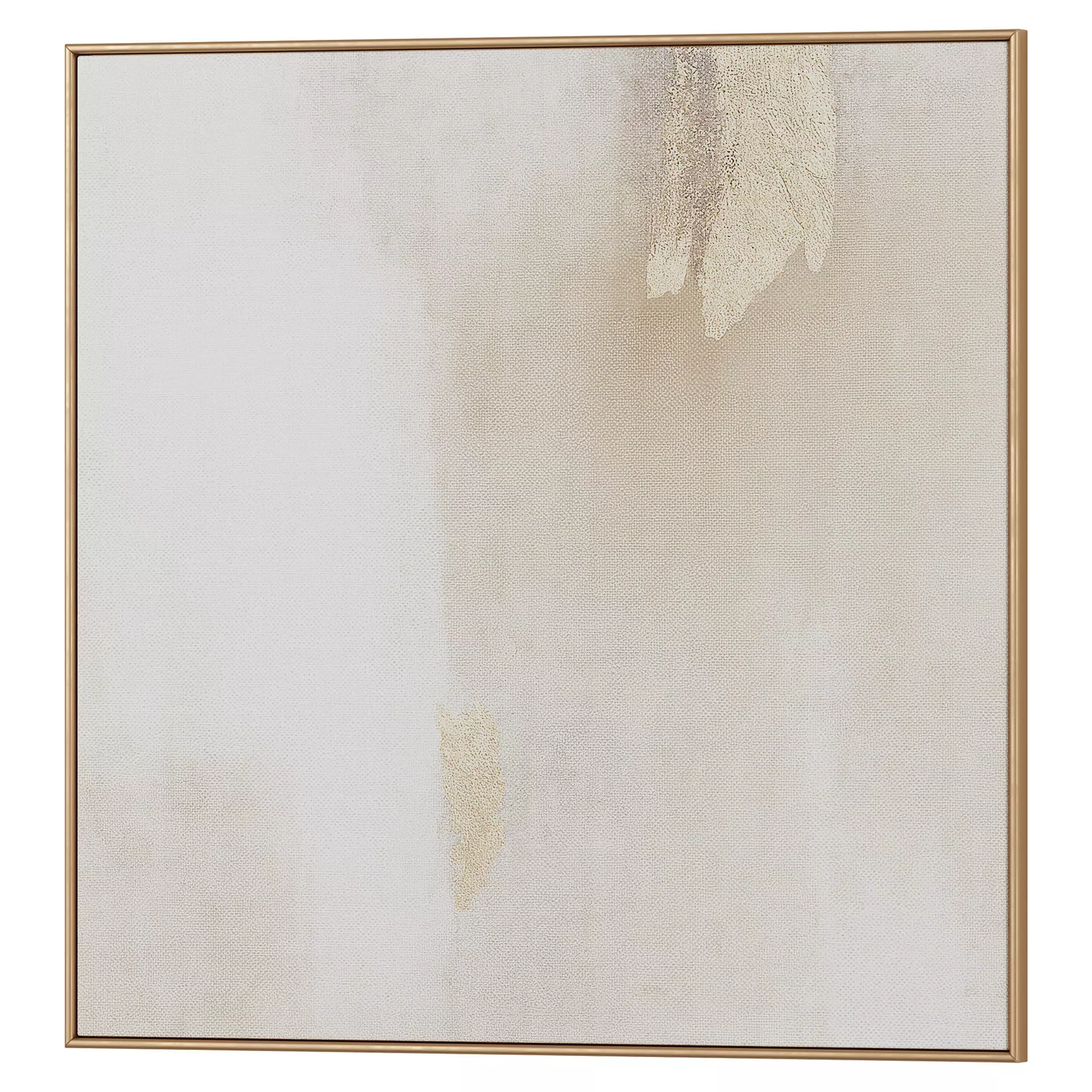 Set of 3 Abstract Paintings in Frames 3D model