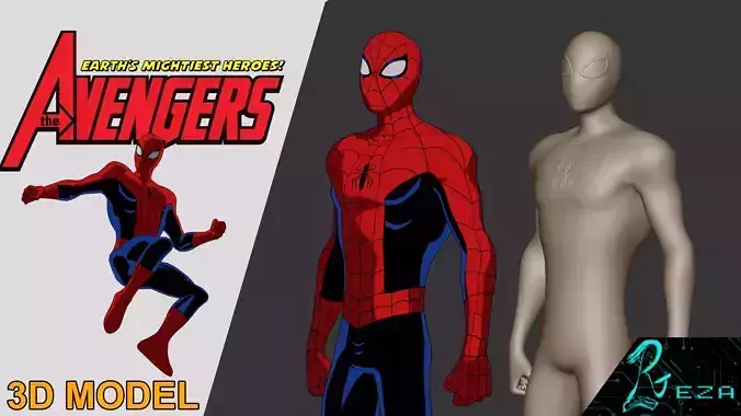 Spider-Man - The Avengers Earths Mightiest Heroes EMH TV Series 3D model