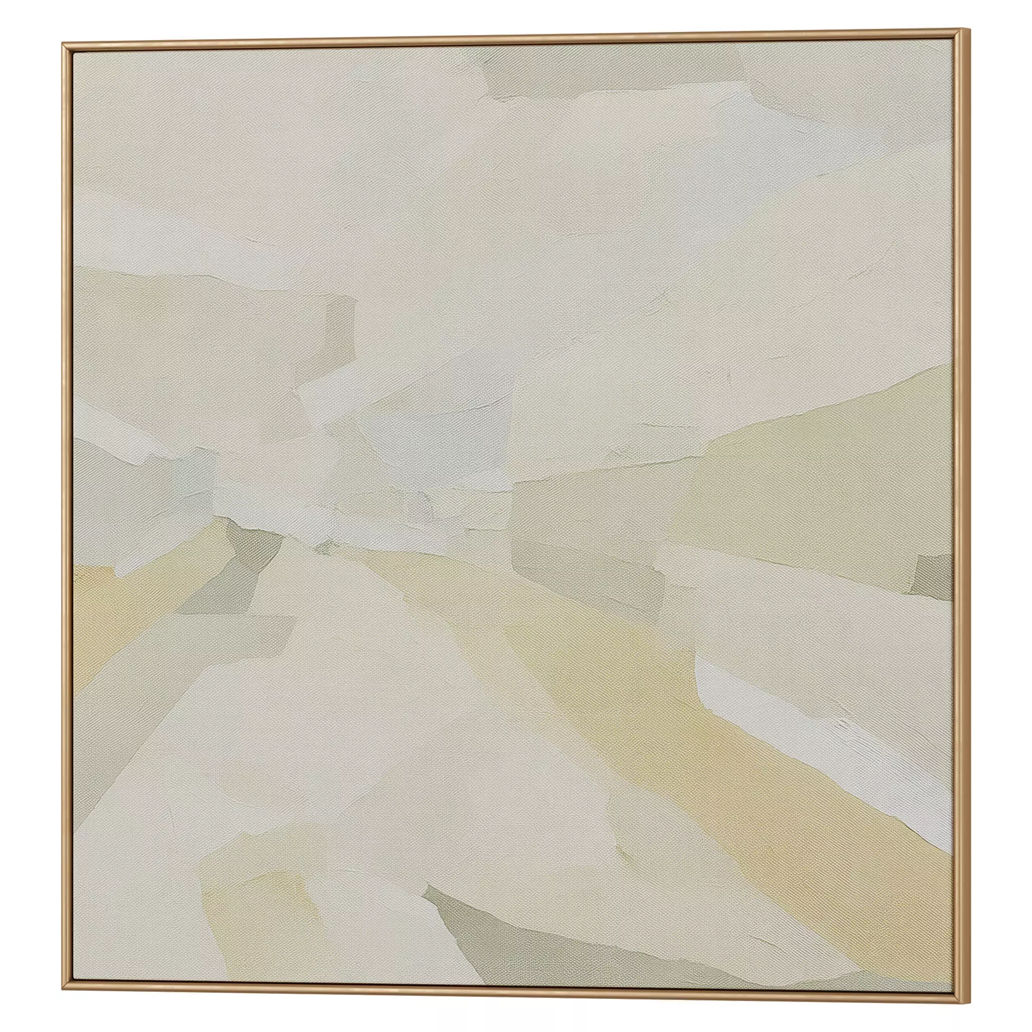 Set of 3 Abstract Paintings in Frames 3D model