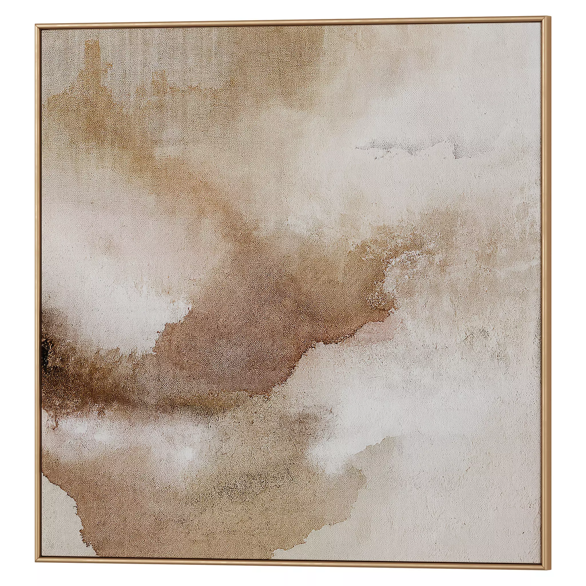 Set of 3 Abstract Paintings in Frames 3D model