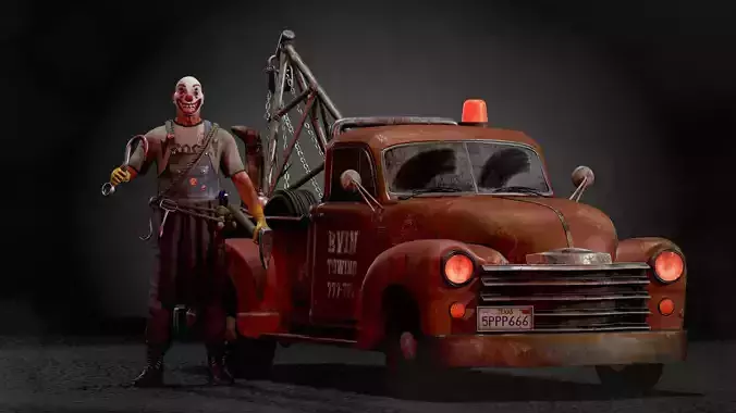Maniac Towing Modular 5in1 Low-poly 3D model