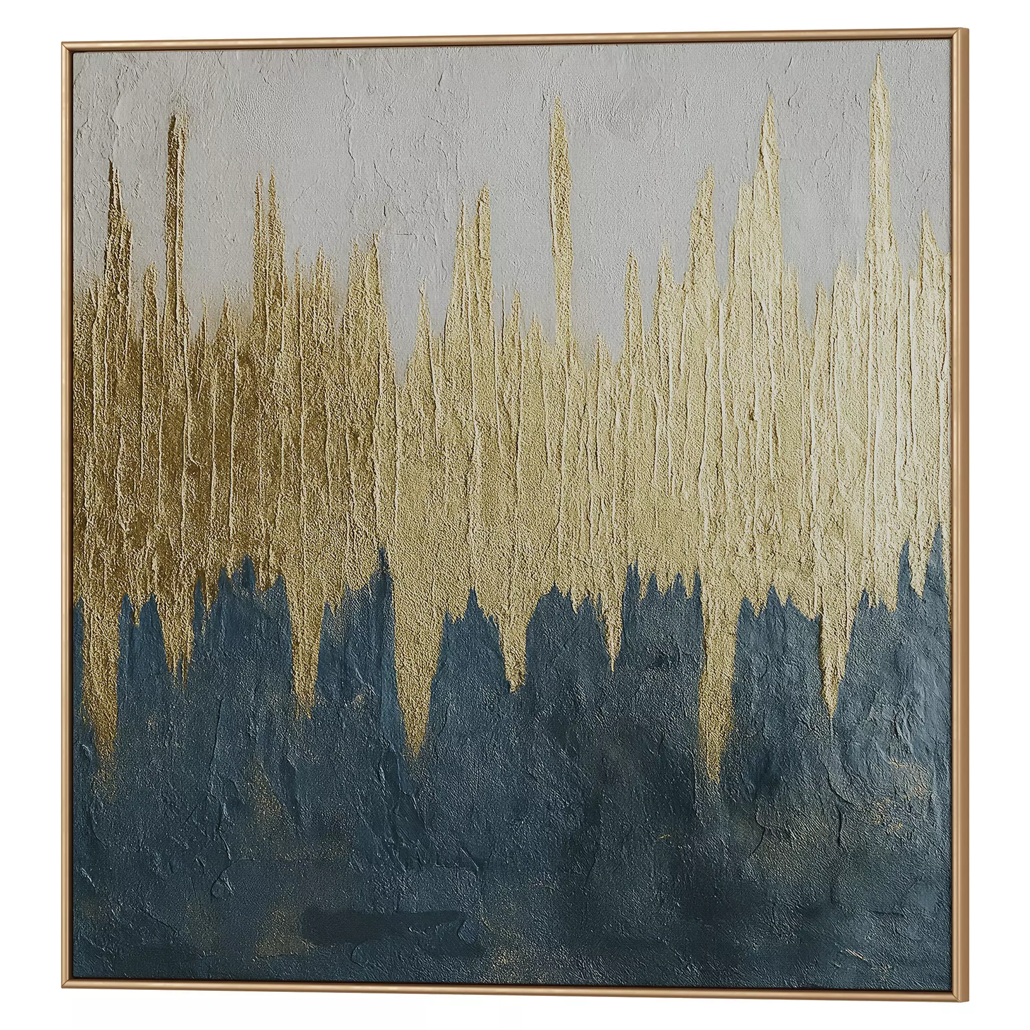 Set of 3 Abstract Paintings in Frames 3D model