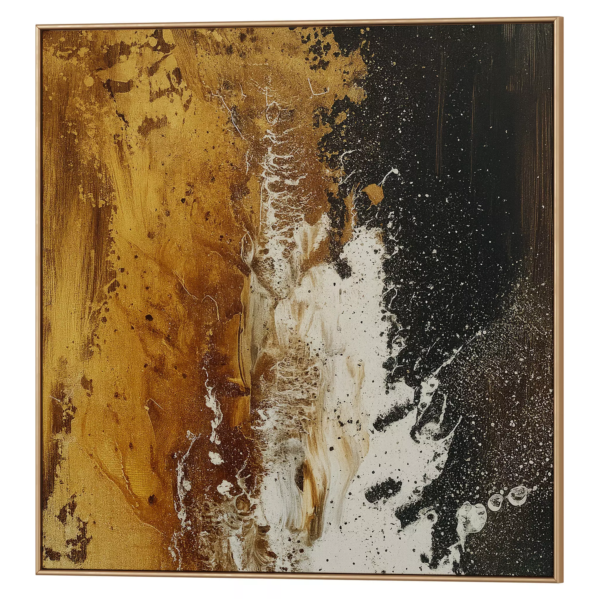 Set of 3 Abstract Paintings in Frames 3D model