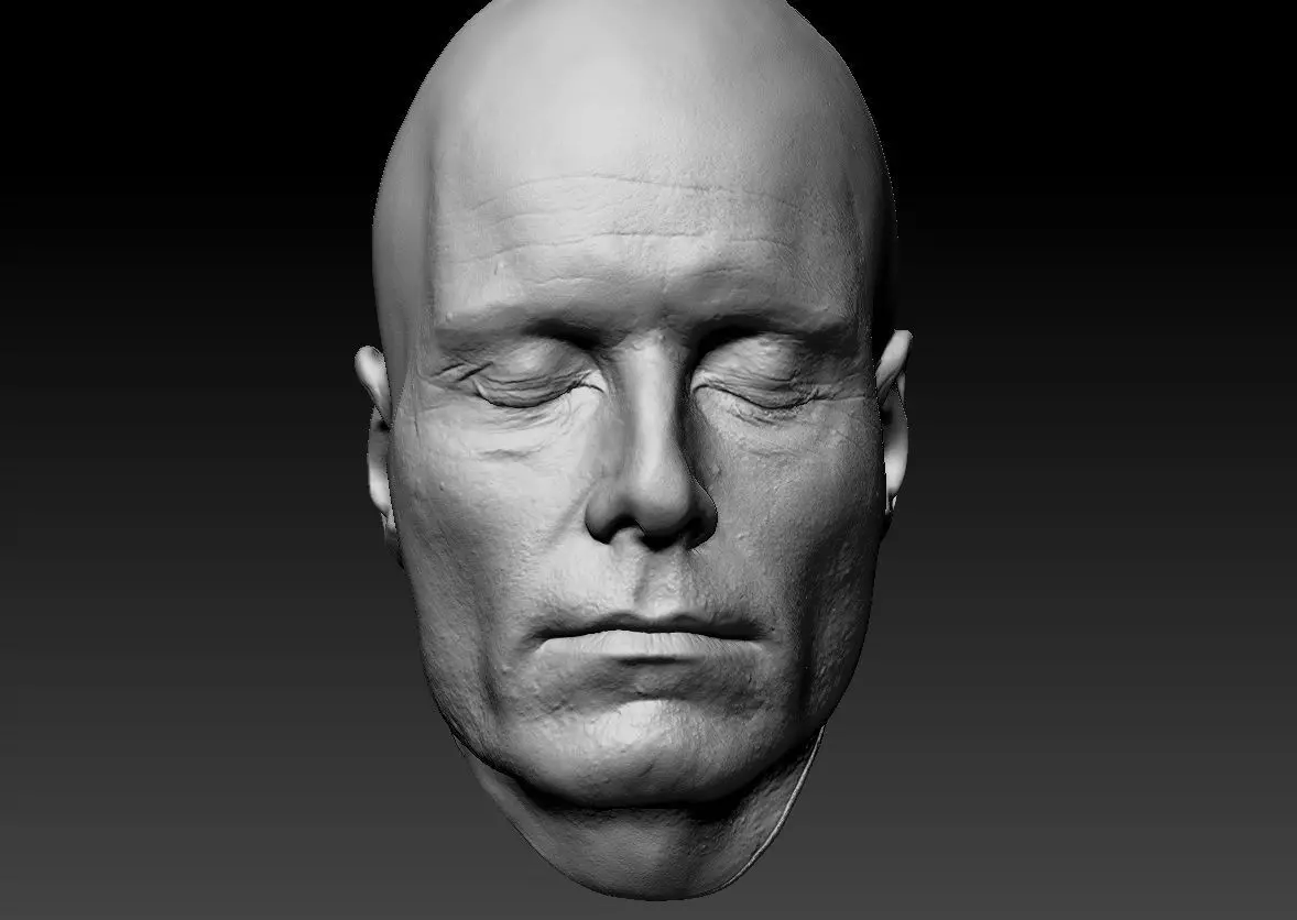 Michael Fassbender Lifecast 3D Scan Head X-Men Alien Prometheus 3D model