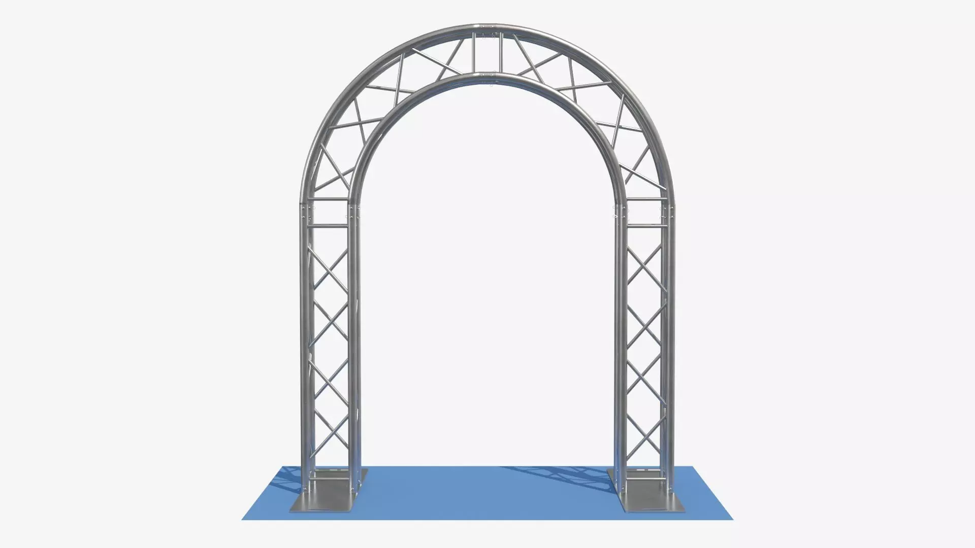 Modular Aluminum Arch Truss System Event Entrance 3D model