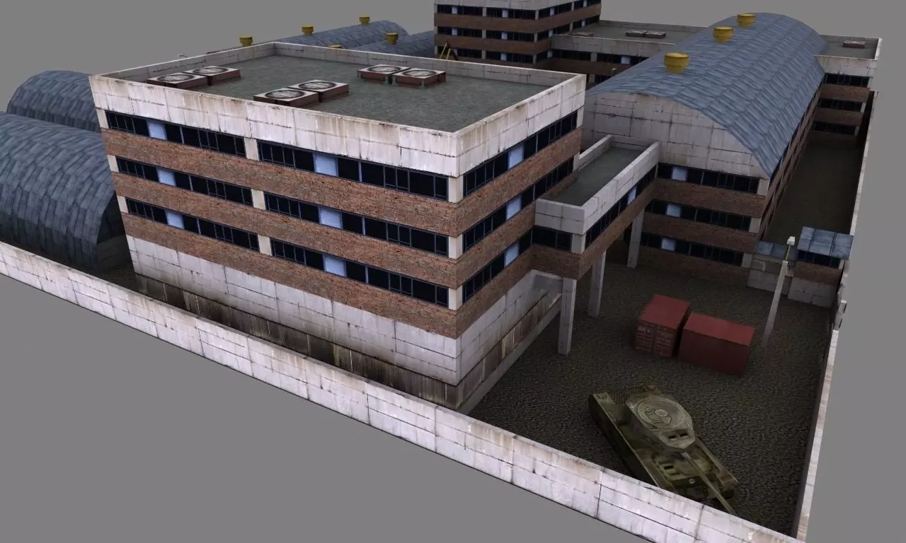 factory constructor Low Poly Low-poly 3D model