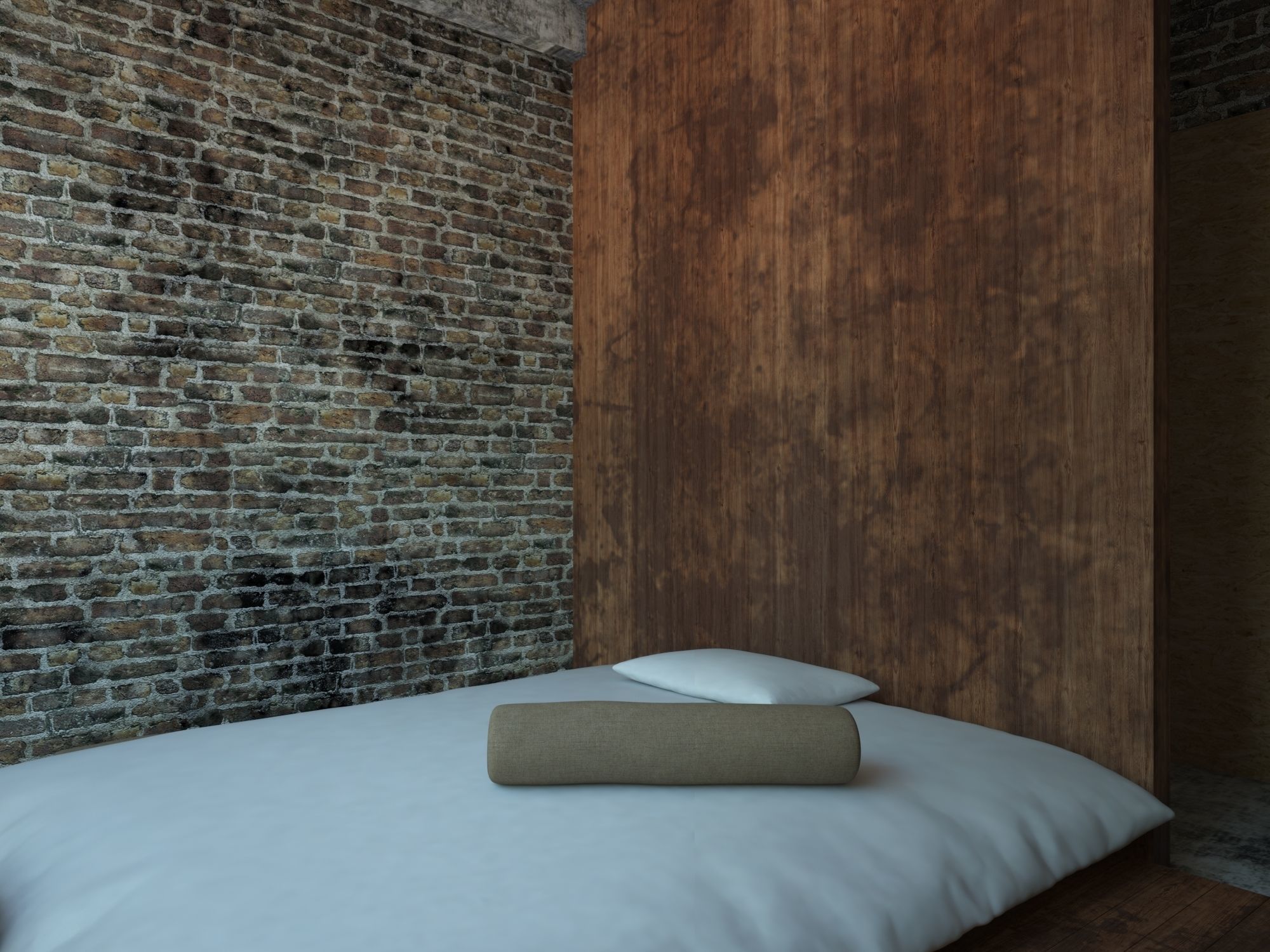 Industrial Bedroom 3D model_4