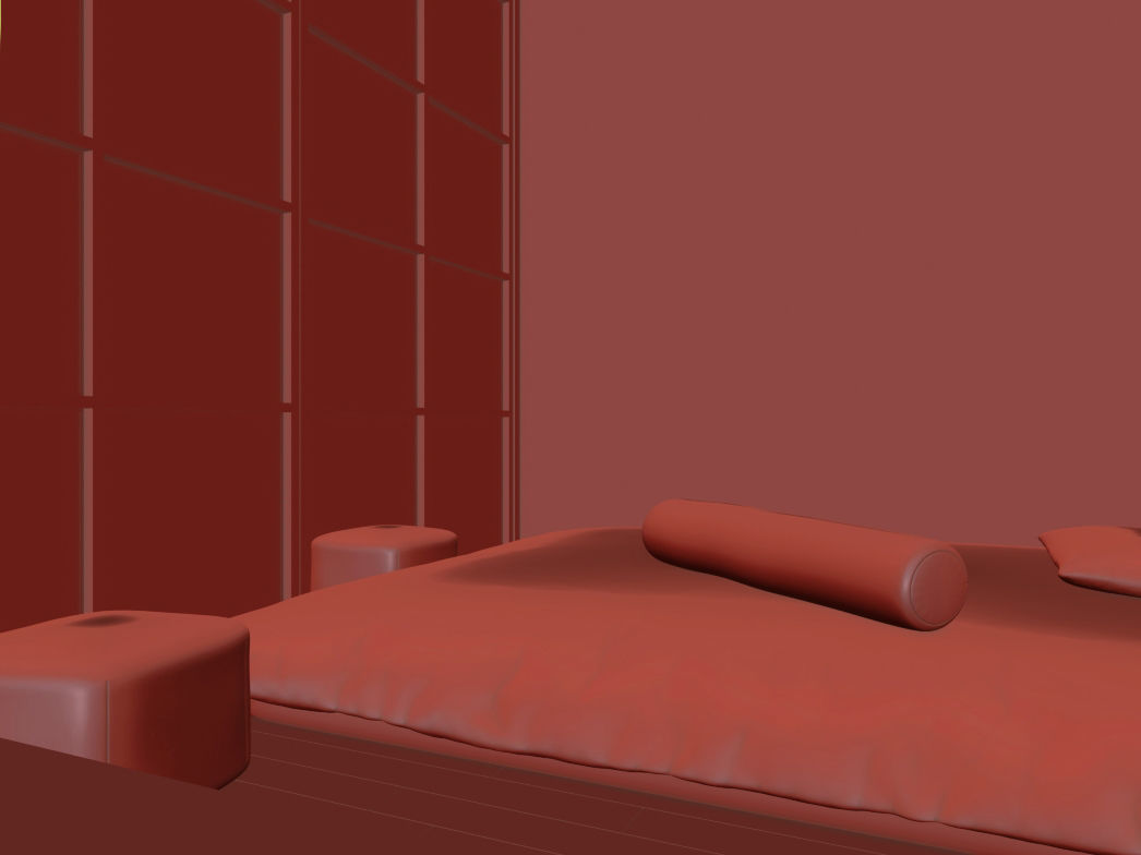 Industrial Bedroom 3D model_1