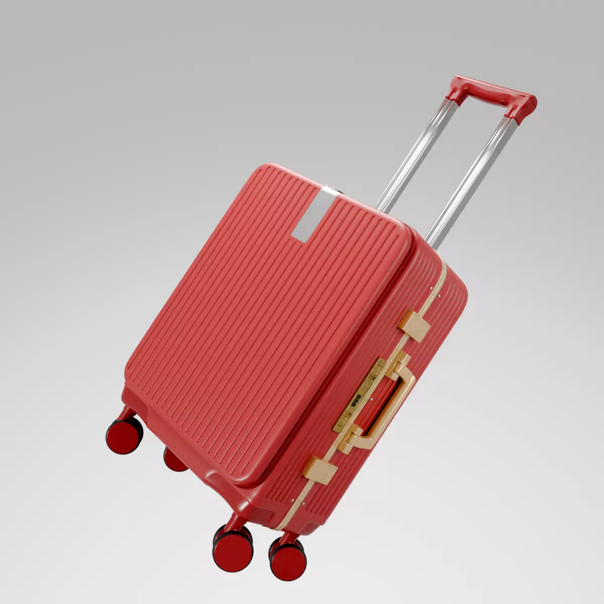 Hard Case Suitcase High Quality 3D Model 3D model