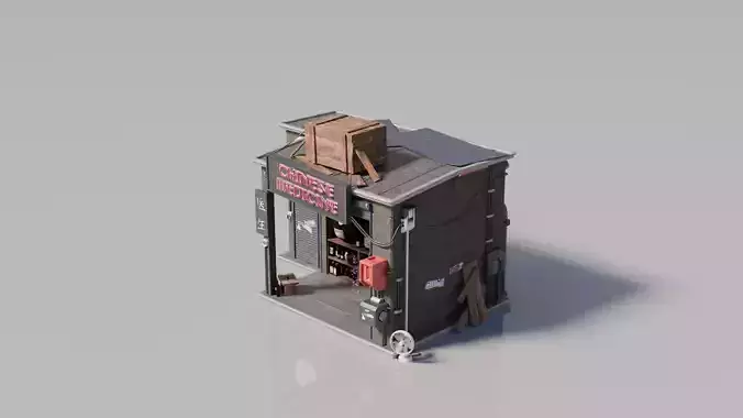 Cyberpunk House 2 3D model