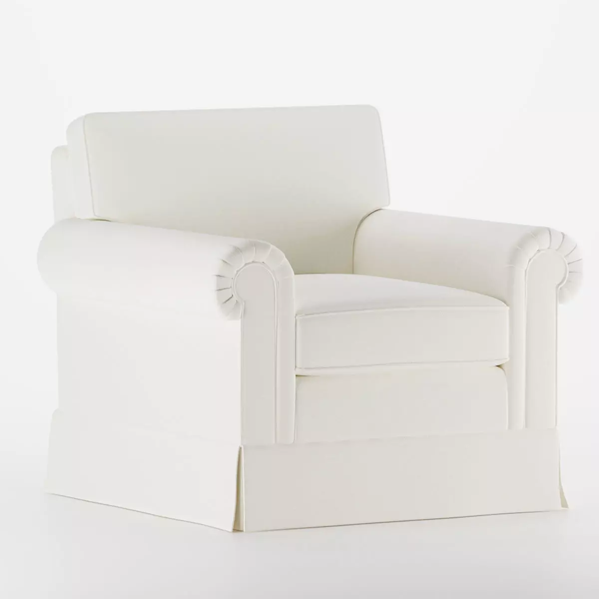 BAKER Bespoke Chair With Lawson Arm 3D model