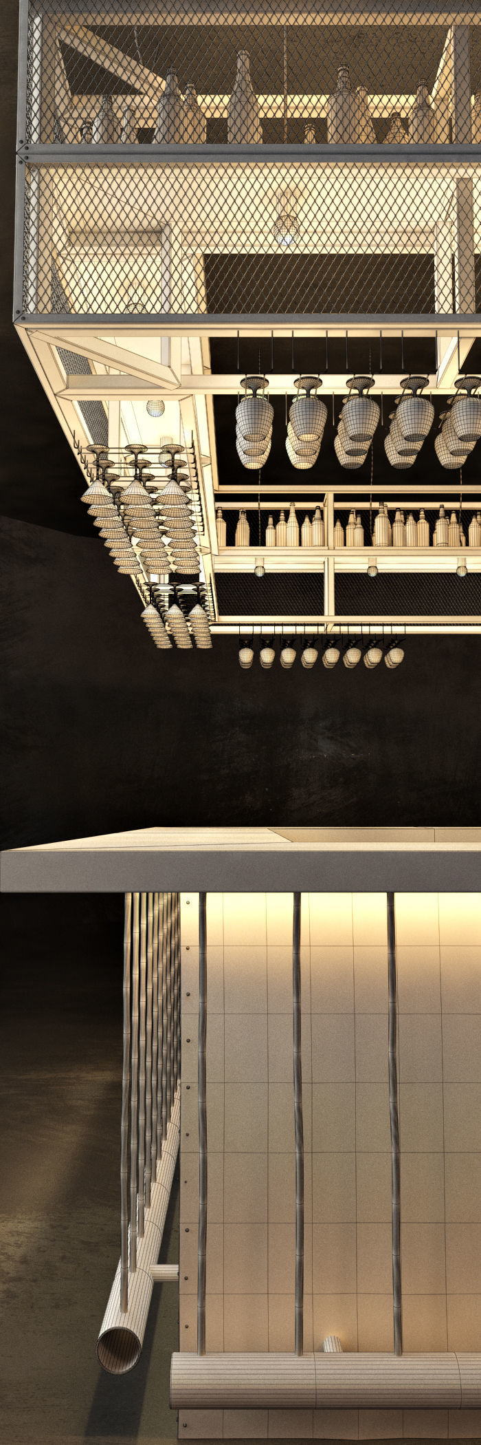 Bar type Island 3D model_9