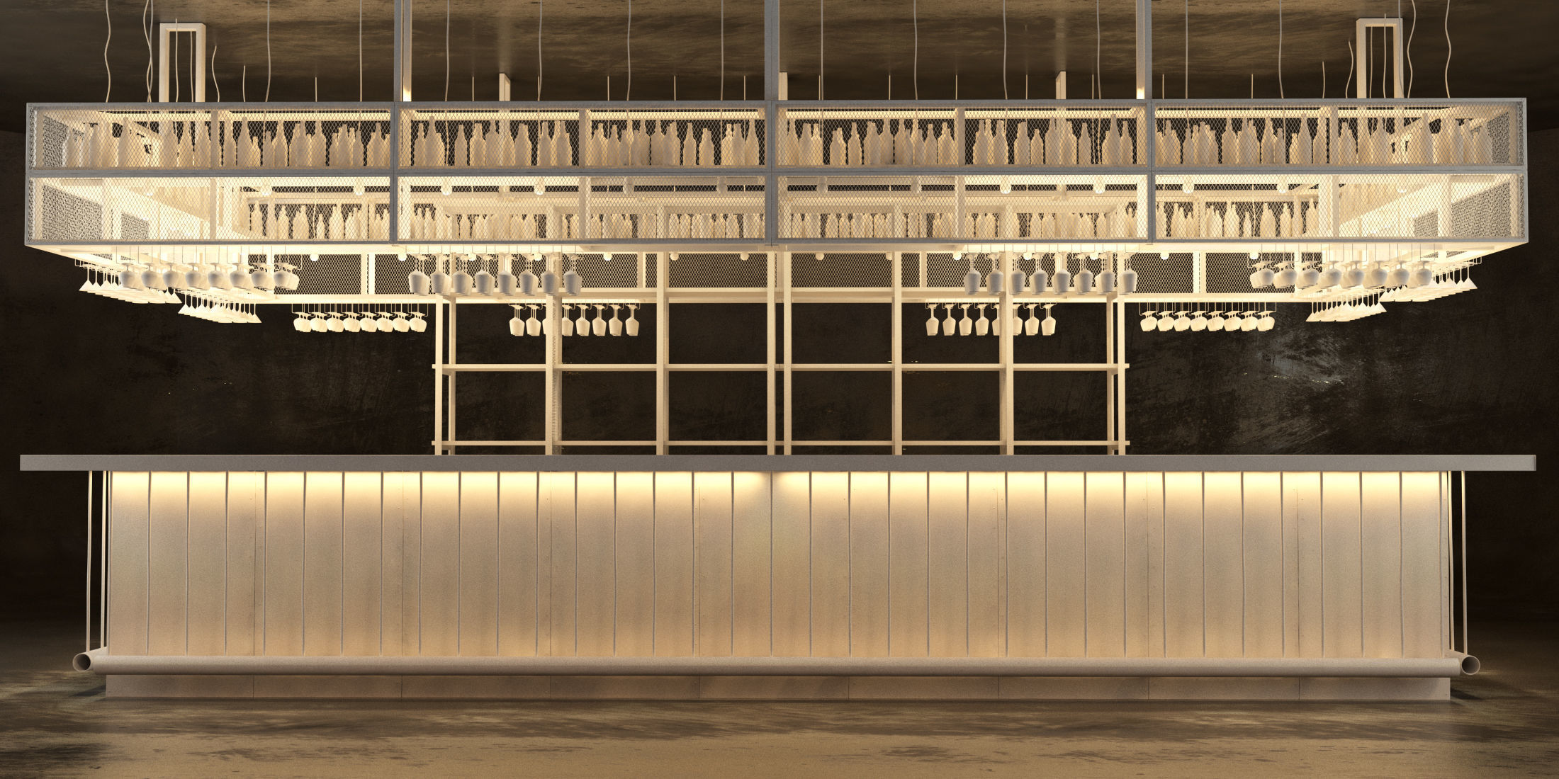 Bar type Island 3D model_7